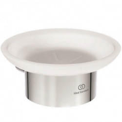 Porte-savon CONCA rond, avec support mural chromé IDEAL STANDARD