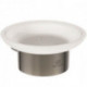 Porte-savon CONCA rond, avec support mural silver storm IDEAL STANDARD