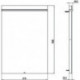Miroir lumineux 610 x 900 mm. Changement de couleur