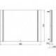 Miroir lumineux 800 x 610 mm. Changement de couleur