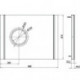 Miroir lumineux 800 x 610 mm. - Changement de couleur