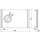 Miroir lumineux 1000 x 610 mm.- Changement de couleur