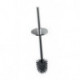 Brosse compl. avec couvercle brosse noir. Tube et couvercle chromés