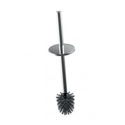 Brosse compl. avec couvercle brosse noir. Tube et couvercle chromés
