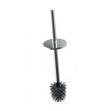 Brosse compl. avec couvercle brosse noir. Tube et couvercle chromés