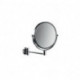 Miroir de rasage et de maquillage emco 3-fois/1-fois. 1-bras. rond. D : 200 mm