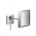 Miroir LED 1-bras. 3-fois carré. D: 200 mm.