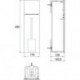 Emco WC-Modul ASIS PURE Unterputz rechts 600mm schwarz