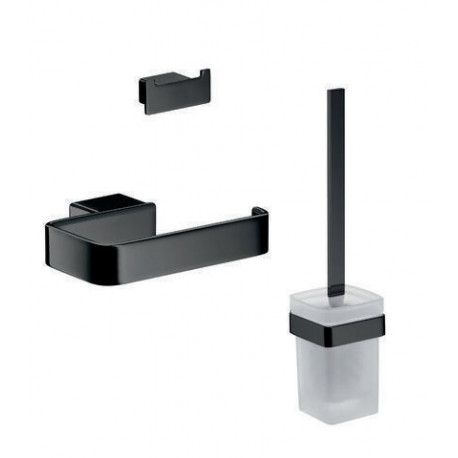 Emco WC-Set LOFT PapHal. o De Bügarn. Doppelhaken schwarz
