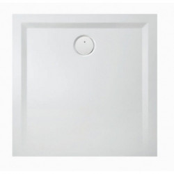 Receveur de douche Muna blanc 1500x1500x30 mm avec antidérapant, matériau Solique HOESCH