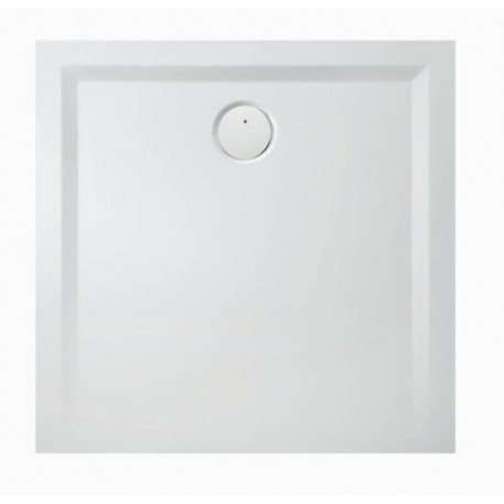 Receveur de douche 1500x1500x30 sans antidérapant. Matériel Solique. Blanche