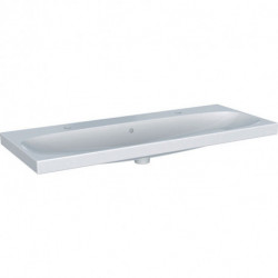 Geberit Waschtisch ACANTO 1200x480mm HL li u re mit Überlauf weiß