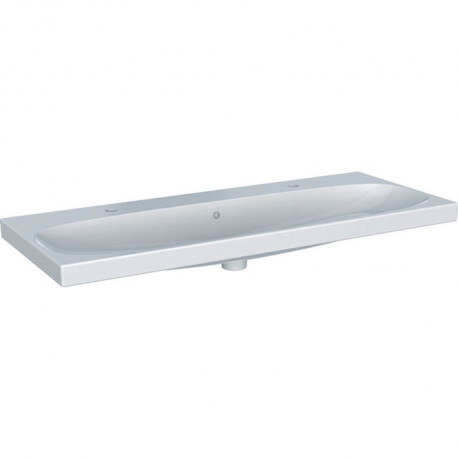 Geberit Waschtisch ACANTO 1200x480mm HL li u re mit Überlauf weiß