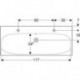 Geberit Waschtisch ACANTO 1200x480mm HL li u re m Überlauf weiß KT