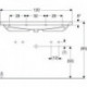 Geberit Waschtisch ACANTO 1200x480mm HL li u re m Überlauf weiß KT
