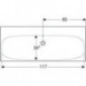 Geberit Waschtisch ACANTO 1200x480mm o HL mit Überlauf weiß KT