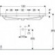 Geberit Waschtisch ACANTO 1200x480mm HL li u re ohne Überlauf weiß
