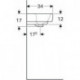 Geberit Handwaschbecken RENOVA PLAN 450x340mm m HL mit Überlauf weiß KT