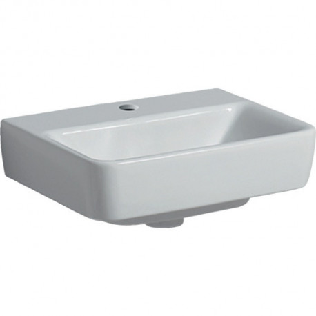 Geberit Handwaschbecken RENOVA PLAN 450x340mm m Hahnloch ohne Überlauf weiß