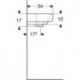 Geberit Handwaschbecken RENOVA PLAN 450x340mm m HL ohne Überlauf weiß KT