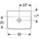 Geberit Handwaschbecken RENOVA PLAN 450x340mm o HL mit Überlauf weiß KT
