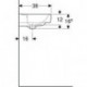 Lave-mains Geberit RENOVA PLAN 500x380mm avec trou pour robinetterie avec trop-plein blanc