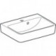 Lave-mains Geberit RENOVA PLAN 500x380mm avec trou pour robinetterie avec trop-plein blanc