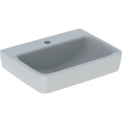 Geberit Handwaschbecken RENOVA PLAN 50x38cm mit Hahnloch ohne Überlauf weiß