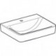 Geberit Waschtisch RENOVA PLAN m Hahnloch ohne Überlauf 550x440mm weiß