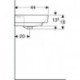 Geberit Waschtisch RENOVA PLAN m HL ohne Überlauf 550x440mm weiß KT
