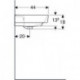 Geberit Waschtisch RENOVA PLAN o HL mit Überlauf 550x440mm weiß KT