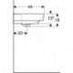Geberit Waschtisch RENOVA PLAN o Hahnloch ohne Überlauf 550x440mm weiß