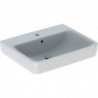 Lavabo Geberit RENOVA PLAN avec trou pour robinet avec trop-plein 600x480mm blanc