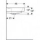 Geberit Waschtisch RENOVA PLAN m HL ohne Überlauf 600x480mm weiß KT