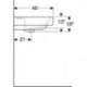 Geberit Waschtisch RENOVA PLAN m Hahnloch ohne Überlauf 750x480mm weiß
