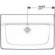 Geberit Waschtisch RENOVA PLAN o HL mit Überlauf 750x480mm weiß KT