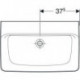 Geberit Waschtisch RENOVA PLAN o HL ohne Überlauf 750x480mm weiß KT