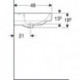 Geberit Waschtisch RENOVA PLAN 750x480mm m Abl. m HL m Überlauf weiß KT