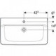 Geberit Waschtisch RENOVA PLAN m HL ohne Überlauf 850x480mm weiß KT