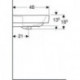 Geberit Waschtisch RENOVA PLAN o HL ohne Überlauf 850x480mm weiß KT