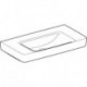 Geberit Waschtisch RENOVA PLAN 900x480mm m Abl. o HL ohne Überlauf weiß