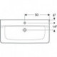 Geberit Waschtisch RENOVA PLAN m HL ohne Überlauf 1000x480mm weiß KT