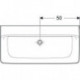 Geberit Waschtisch RENOVA PLAN o Hahnloch ohne Überlauf 1000x480mm weiß