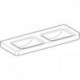 Geberit Doppelwaschtisch RENOVA PLAN 1300x480mm o Hahnloch ohne Überlauf weiß