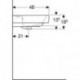 Geberit Aufsatzwaschtisch RENOVA PLAN m HL mit Überlauf 850x480mm weiß KT