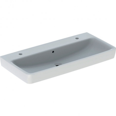 Geberit Aufsatzwaschtisch RENOVA PLAN 1000x480mm m HL li u re m Überlauf weiß
