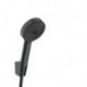 Ensemble de douche HG PULSIFY SELECT 105 3jet Flexible de douche détente. 1,25 m noir mat