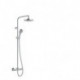 Set de douche Handgrohe Showerpipe VERNIS Blend 200 1jet avec thermostatique de douche chrome