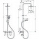Set de douche Handgrohe Showerpipe VERNIS Blend 200 1jet avec thermostatique de douche chrome
