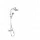 Set de douche Handgrohe Showerpipe VERNIS Shape 230 1jet avec thermostatique de douche chrome